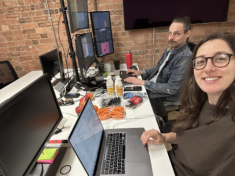 Dave and Alisa, the founders of Colour Doodle